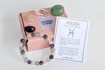 PISCES Zodiac Crystal Kit, Bracelet & Tumbles