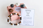 GEMINI Zodiac Crystal Kit Bracelet & Tumbles