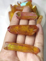 Orange Aura Quartz Raw Points