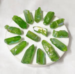 Green Aura Quartz Raw Points
