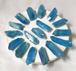 Blue Aura Quartz Raw Points
