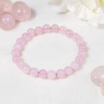 8mm Crystal Bracelets | Rose Quartz Healing Gemstone Bracelets