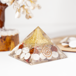 Orgone Gomti Chakra Pyramid – Energy Protection & Prosperity Vastu Tool