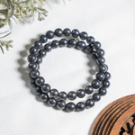 Black Shungite Beads Bracelet