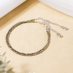 Silver Crystal Anklet