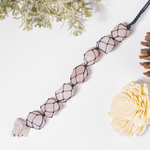 Rose Quartz Stone Hanger for Car and Home Decor