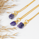 Raw Amethyst Stone Necklace