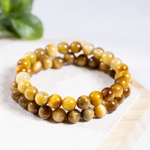 Tiger Cats Eye Yellow Heated Bracelet