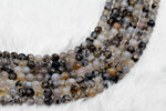 Natural DragonVein Agate Round Beads