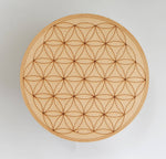 Tree of Life Crystal Grid Board, 6" Wooden Crystal Grid Plate