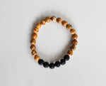 Picture Jasper Diffuser Bracelet With Lava Beads