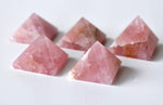 1 inches Rose Quartz Pyramids