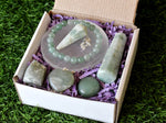 Green Aventurine Crystal Gift Set, Real Polished Gemstones.