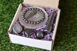 Hematite Crystal Gift Set, Real Polished Gemstones.