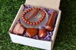 Red Jasper Crystal Gift Set, Real Polished Gemstones.