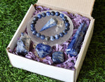 Sodalite Crystal Gift Set, Real Polished Gemstones.