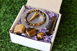 Tiger Eye Crystal Gift Set, Real Polished Gemstones.