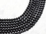Natural Black Tourmaline Round Beads