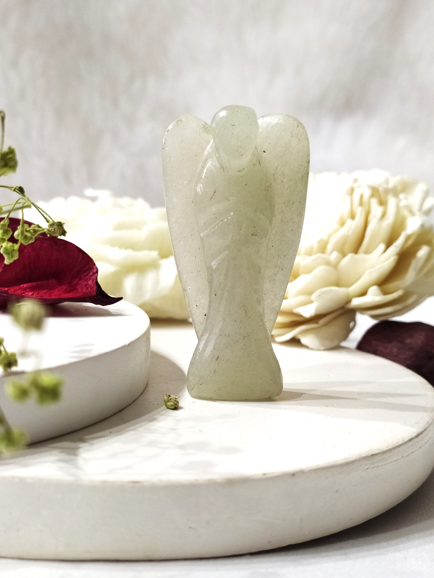 2 inches Green Aventurine Angels