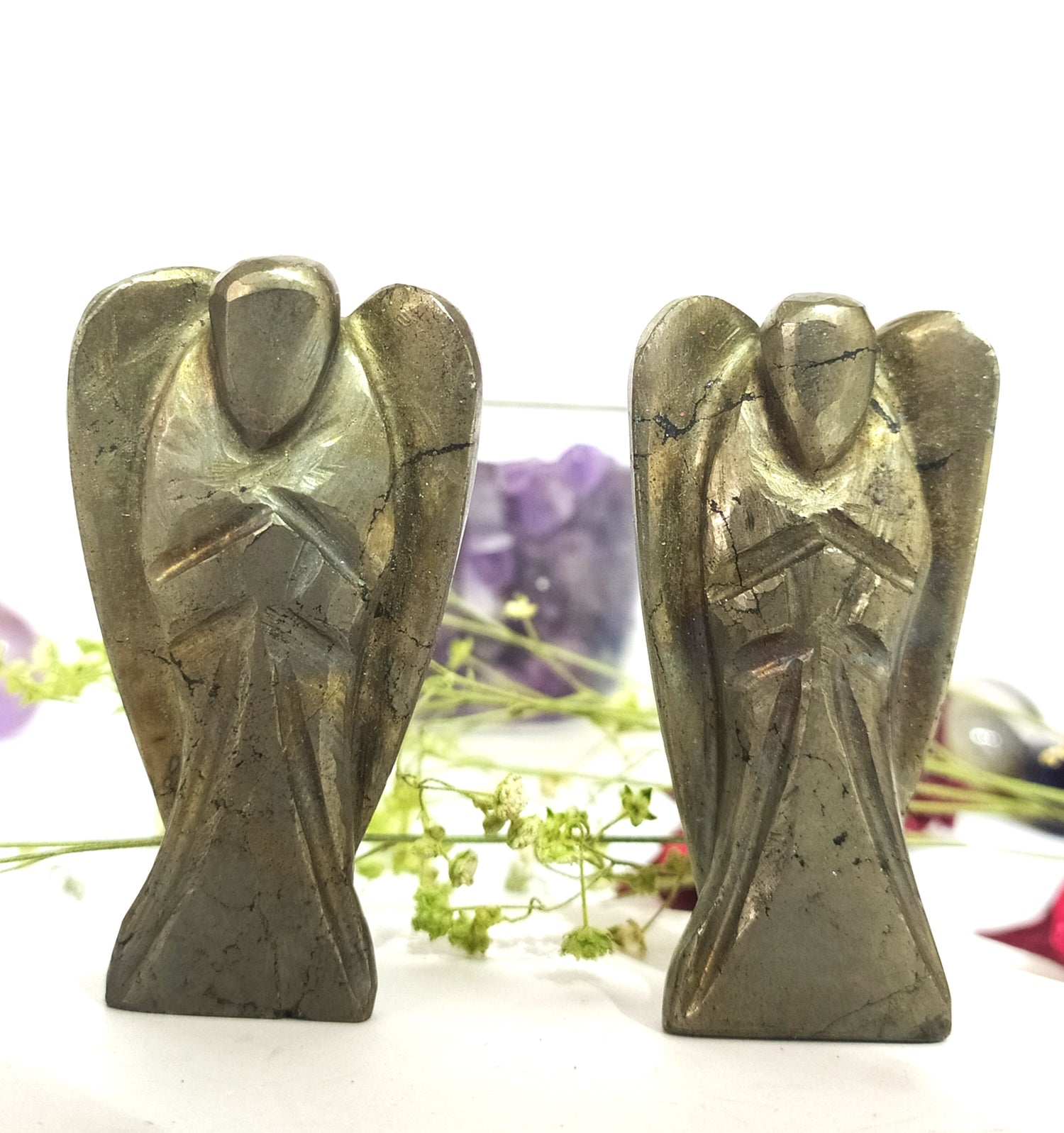 2 inches Pyrite Angels