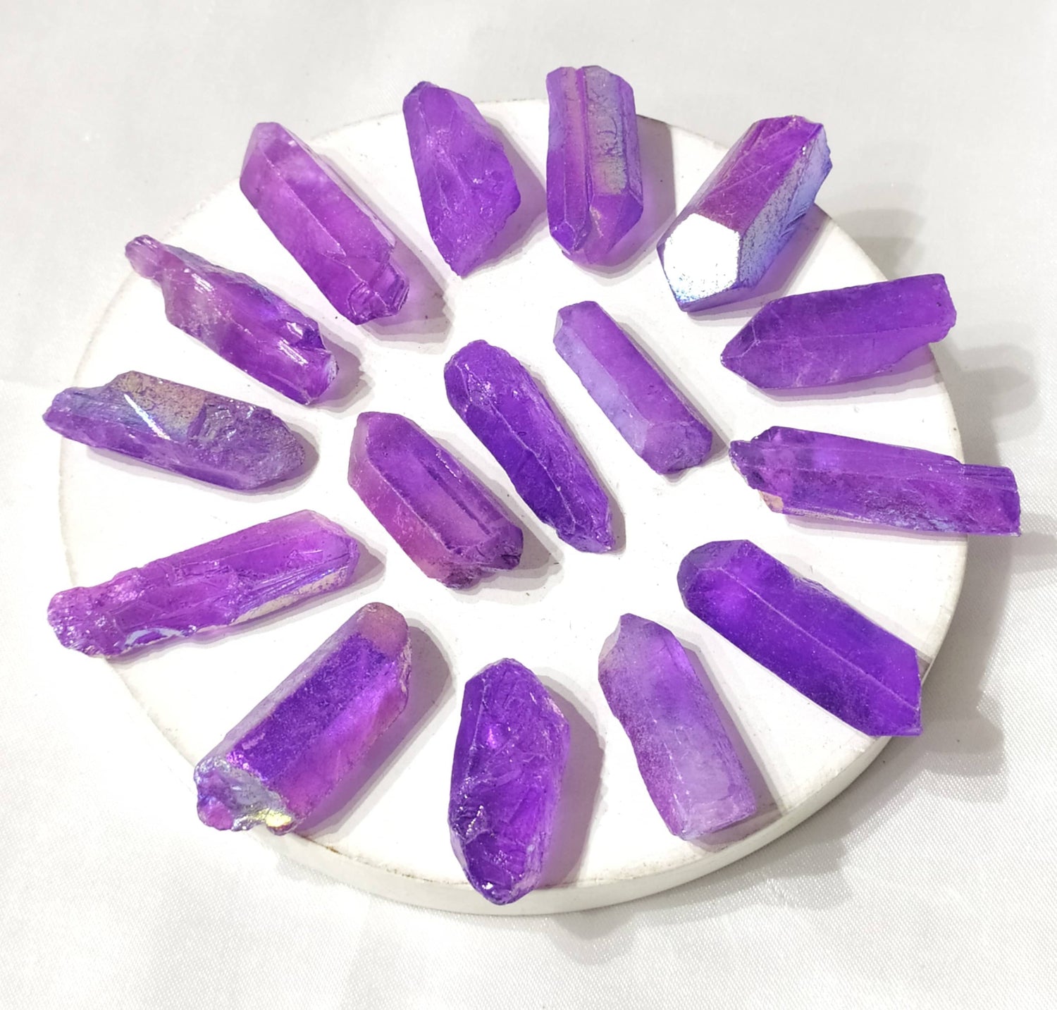 Purple Aura Quartz Raw Points