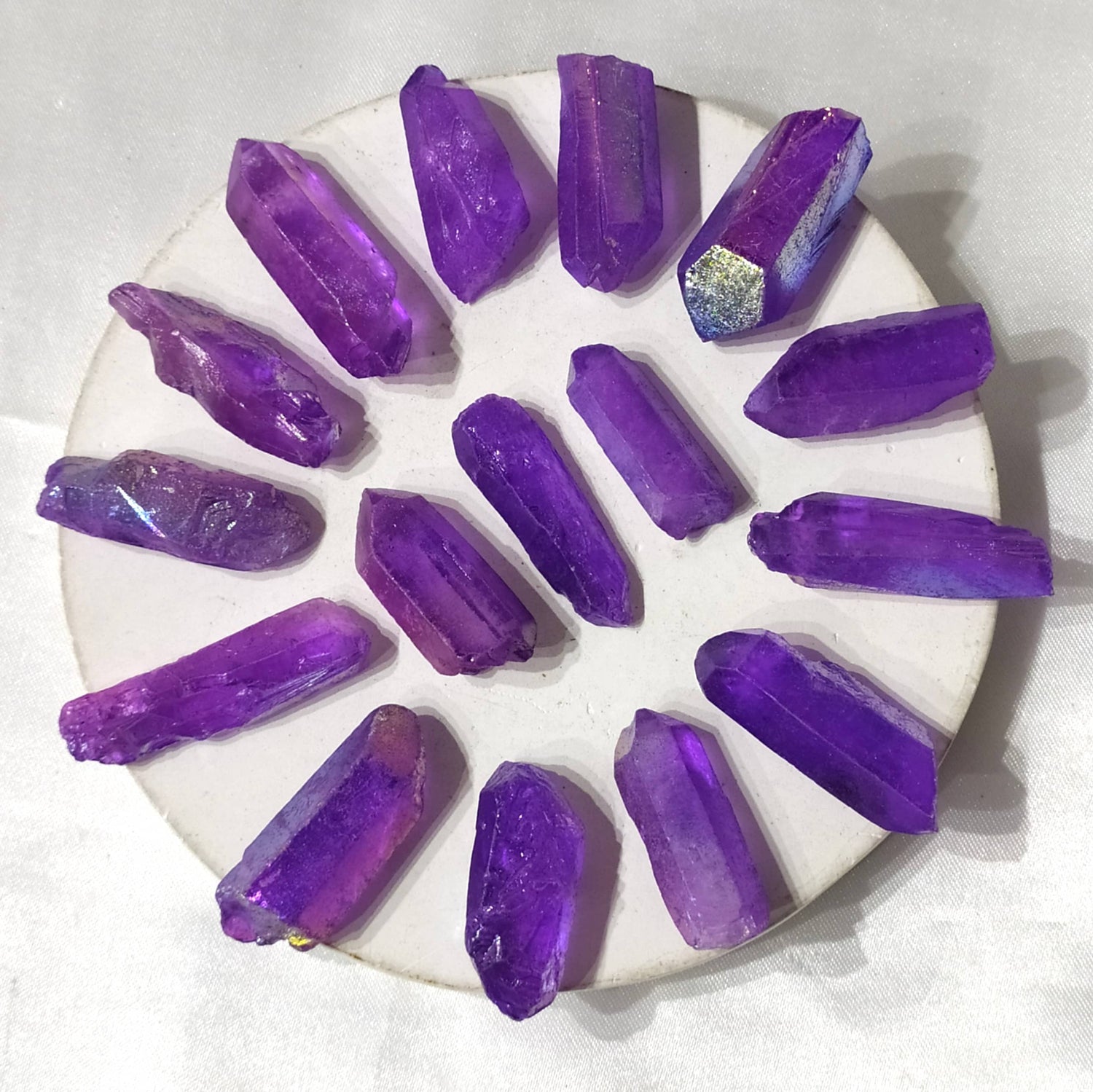 Purple Aura Quartz Raw Points