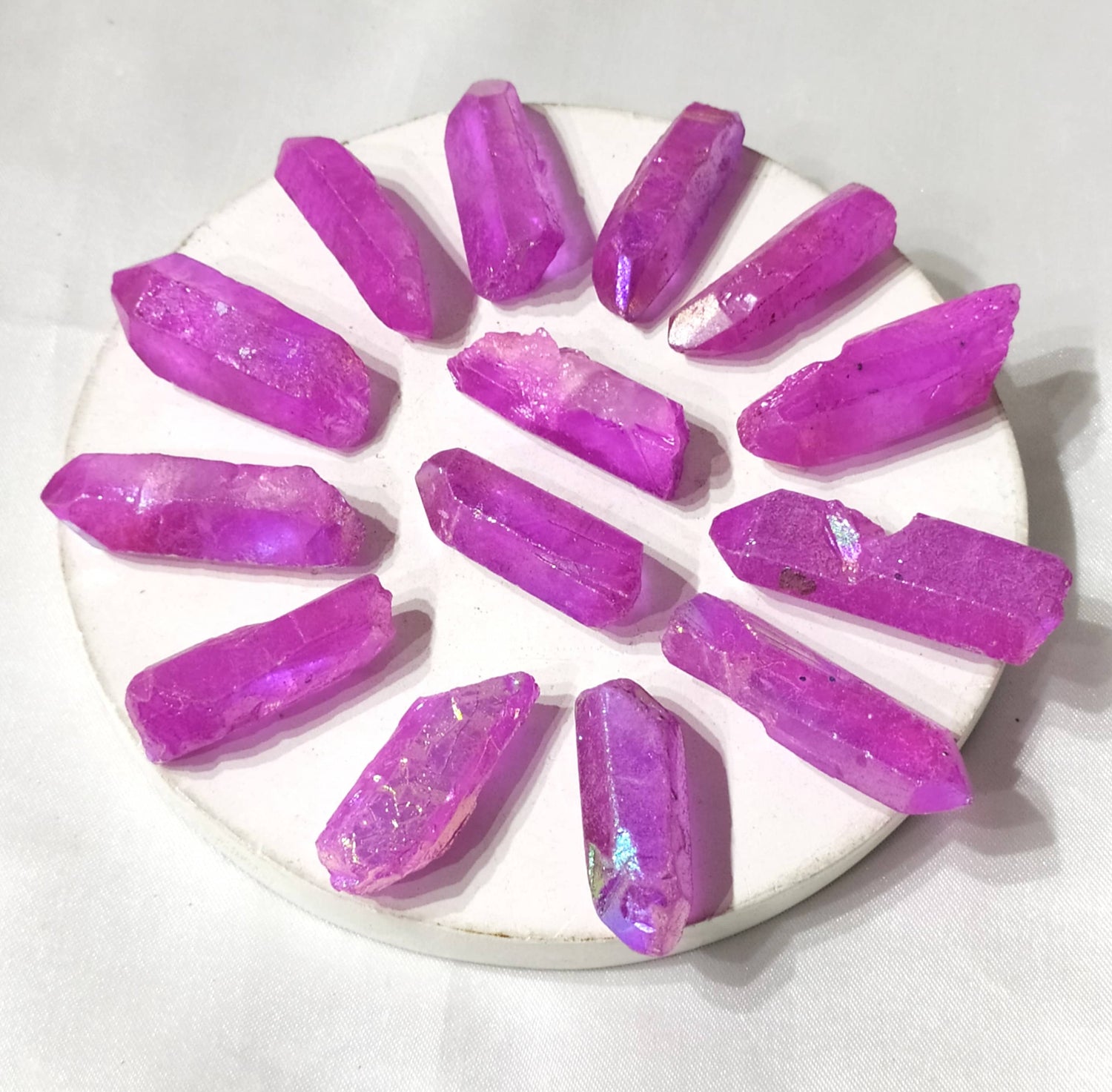 Pink Aura Quartz Raw Points