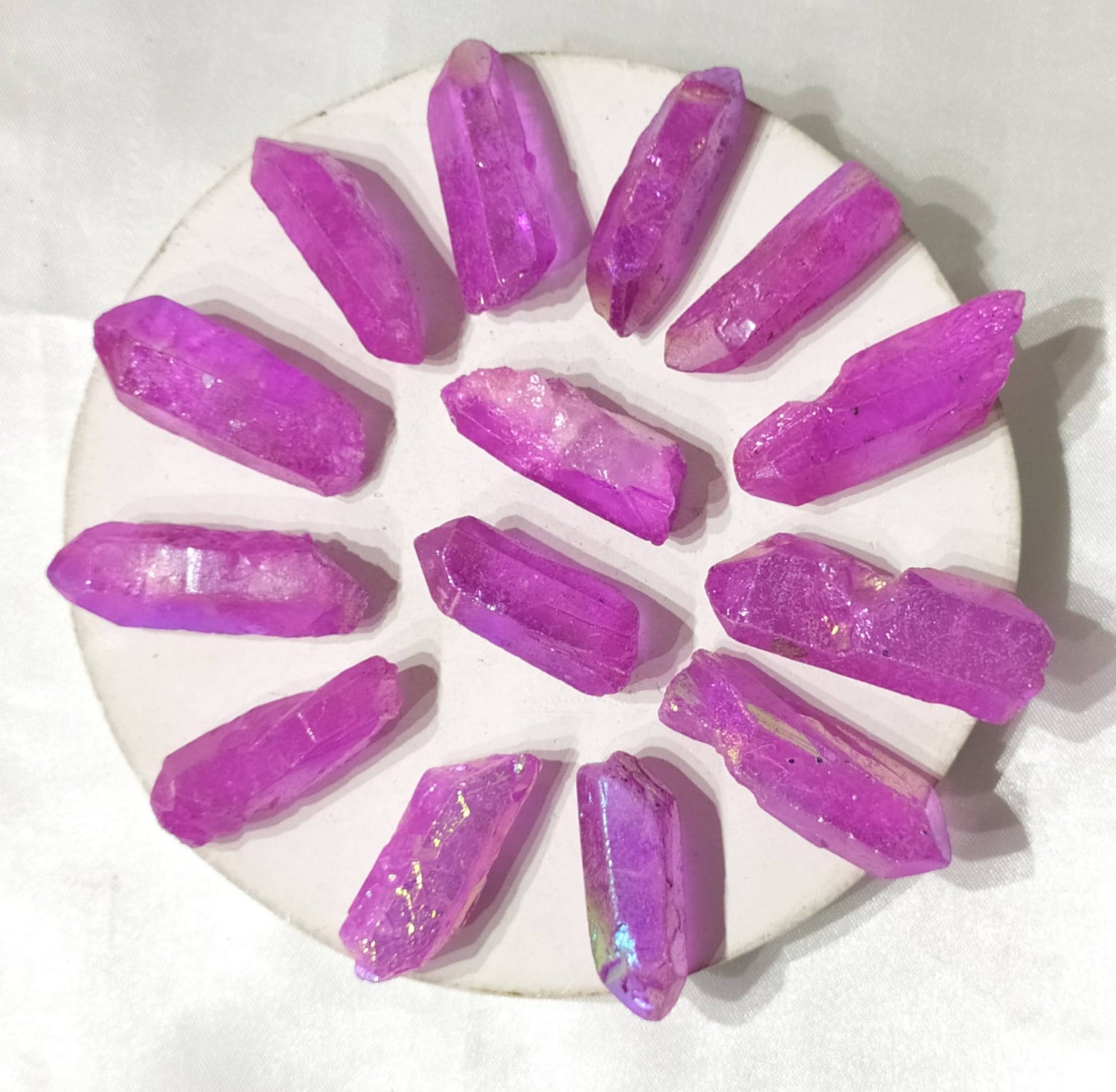 Pink Aura Quartz Raw Points