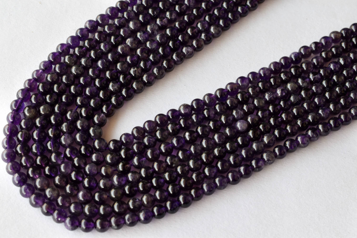 Natural Amethyst Round Beads