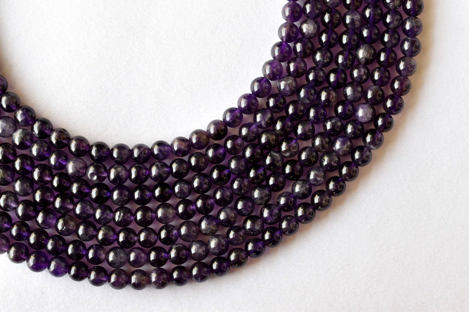 Natural Amethyst Round Beads