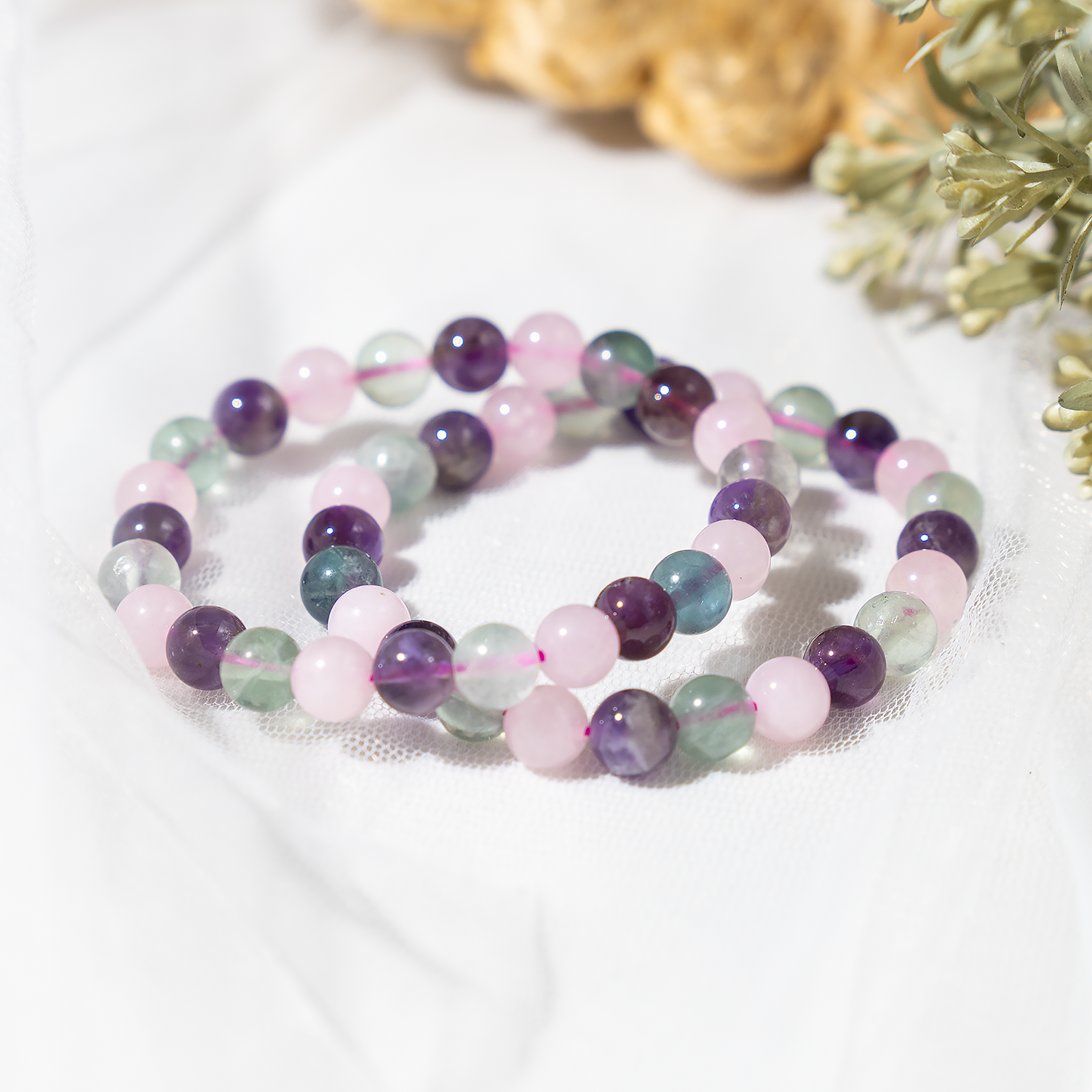 8mm Zodiac Bracelets | Pisces | Crystal Bracelet Gifts