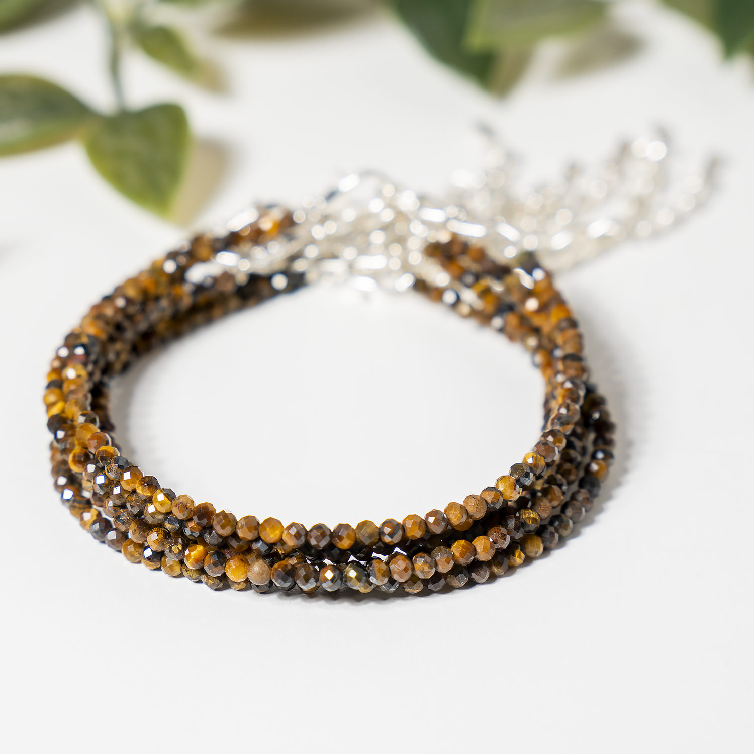 Tiger Eye Crystal Anklet
