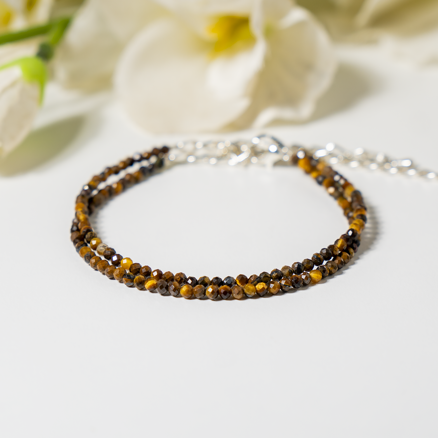 Tiger Eye Crystal Anklet