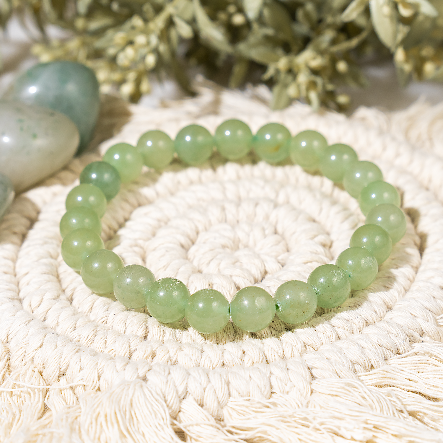 8mm Crystal Bracelets | Green Aventurine | Healing Gemstone Bracelets
