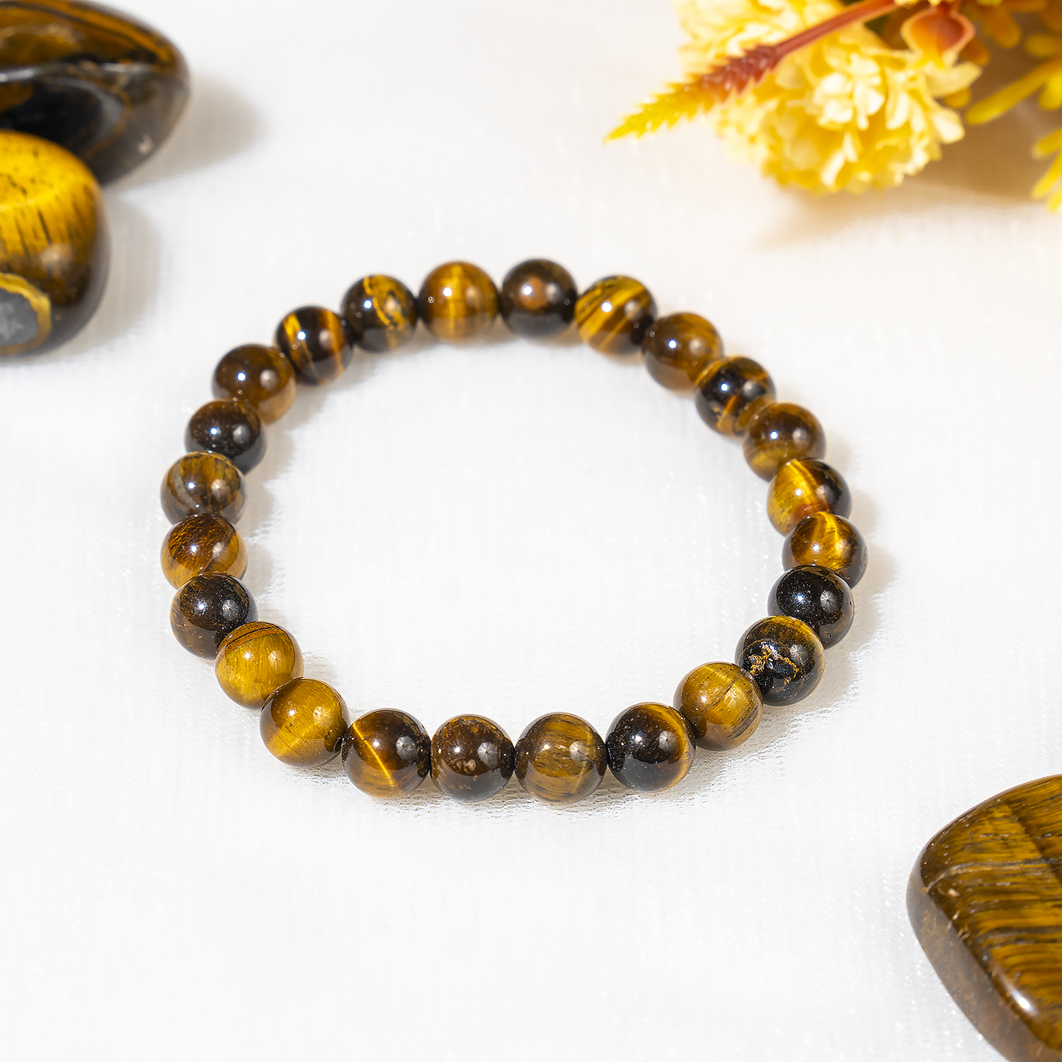 8mm Crystal Bracelets | Tiger Eye | Healing Gemstone Bracelet