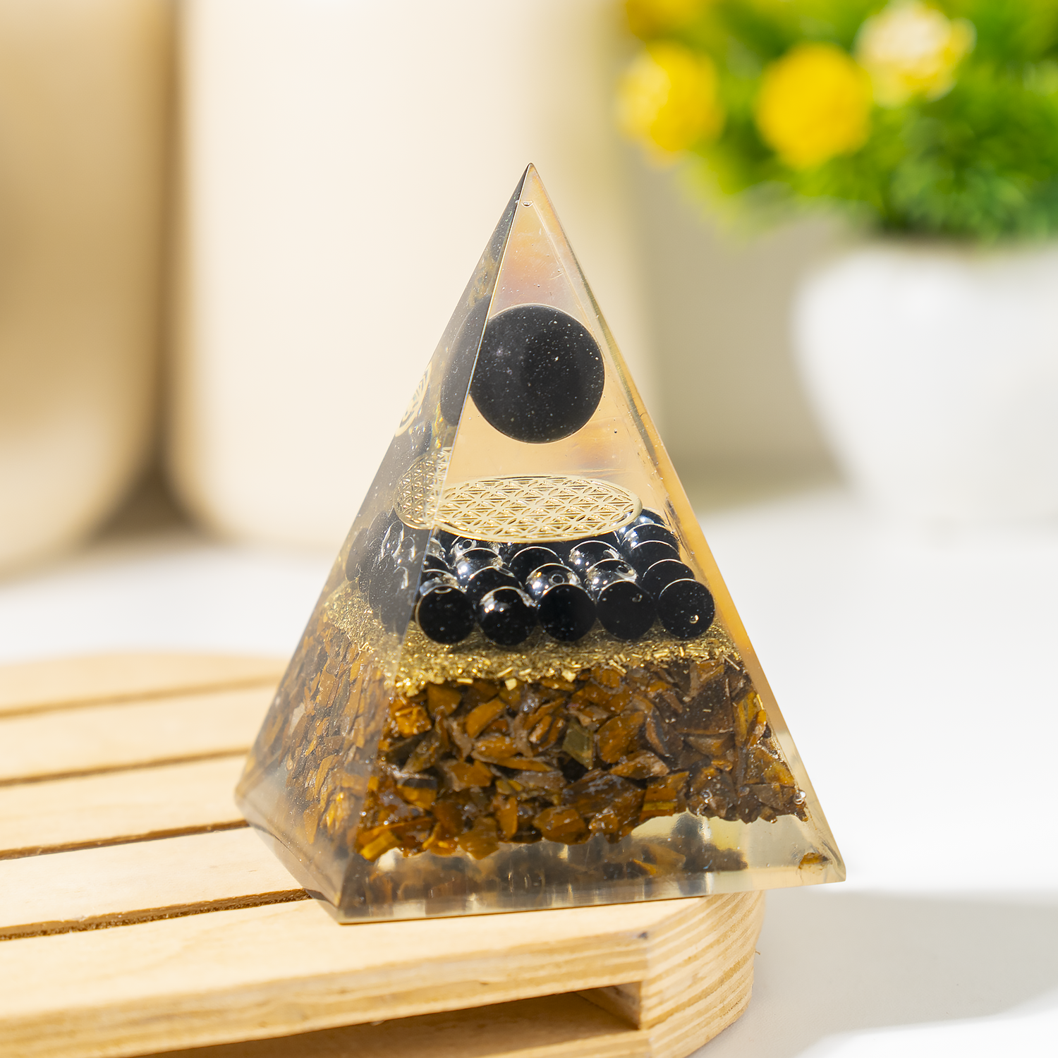 Triple Protection Orgone Pyramid – Energy Shield & Positivity