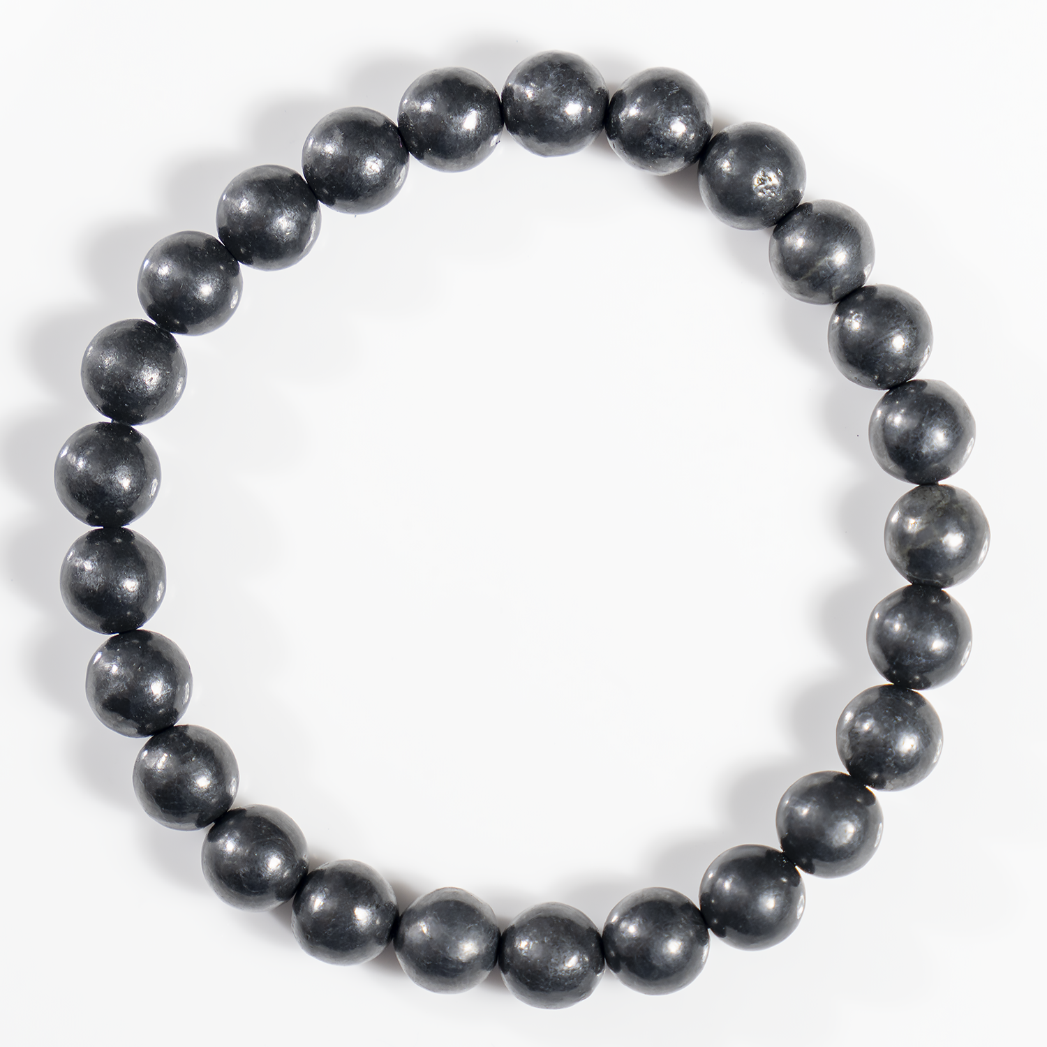 Black Shungite Beads Bracelet