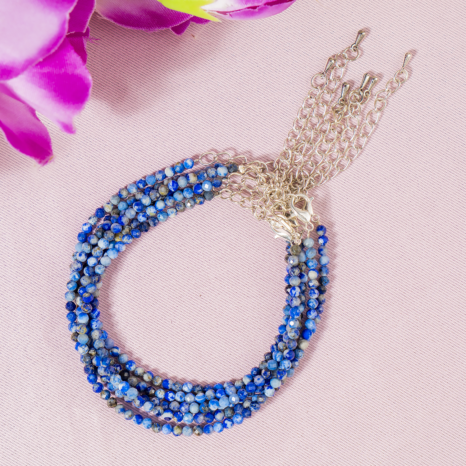 Lapis Lazuli Crystal Anklet