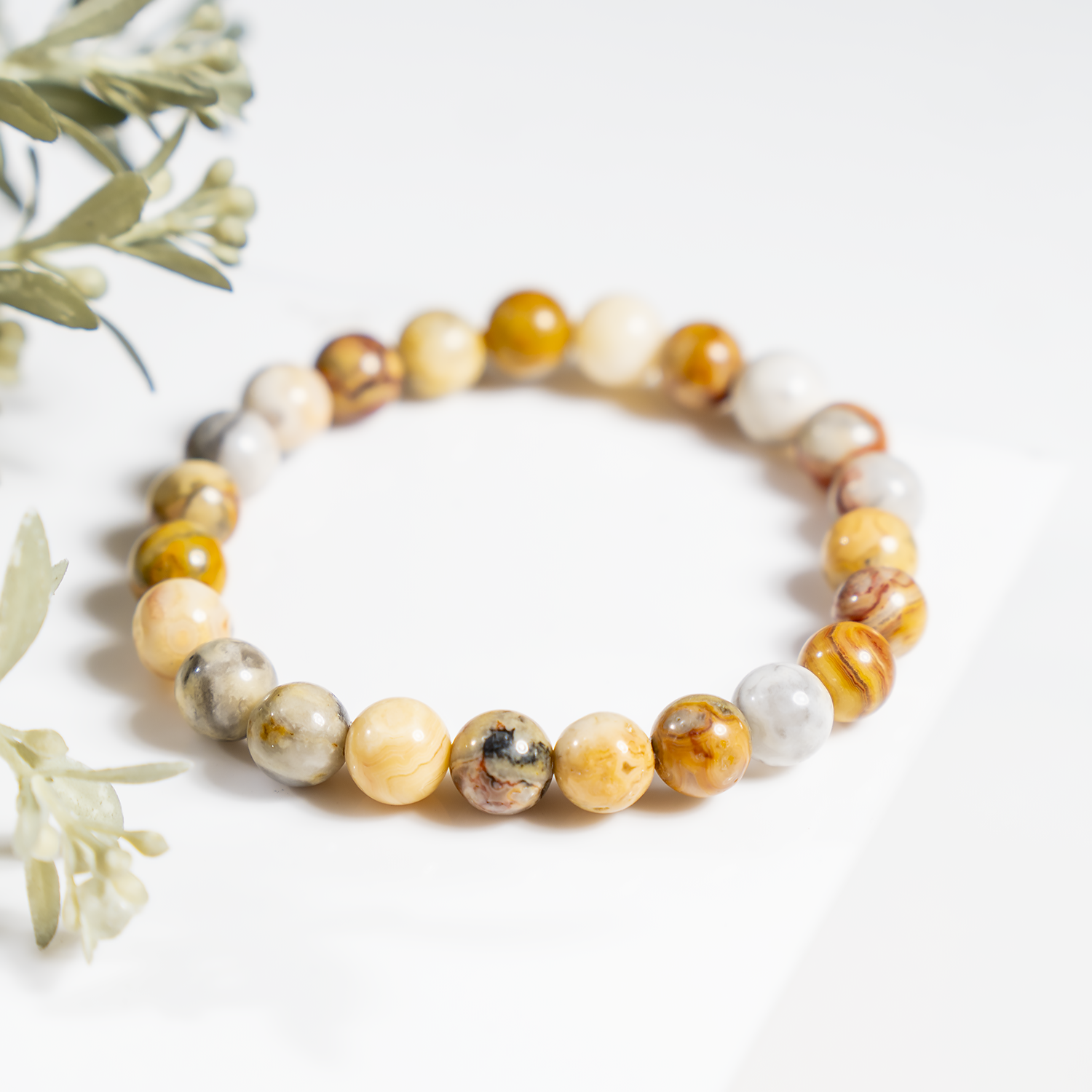Crazy Lace Agate Bracelet