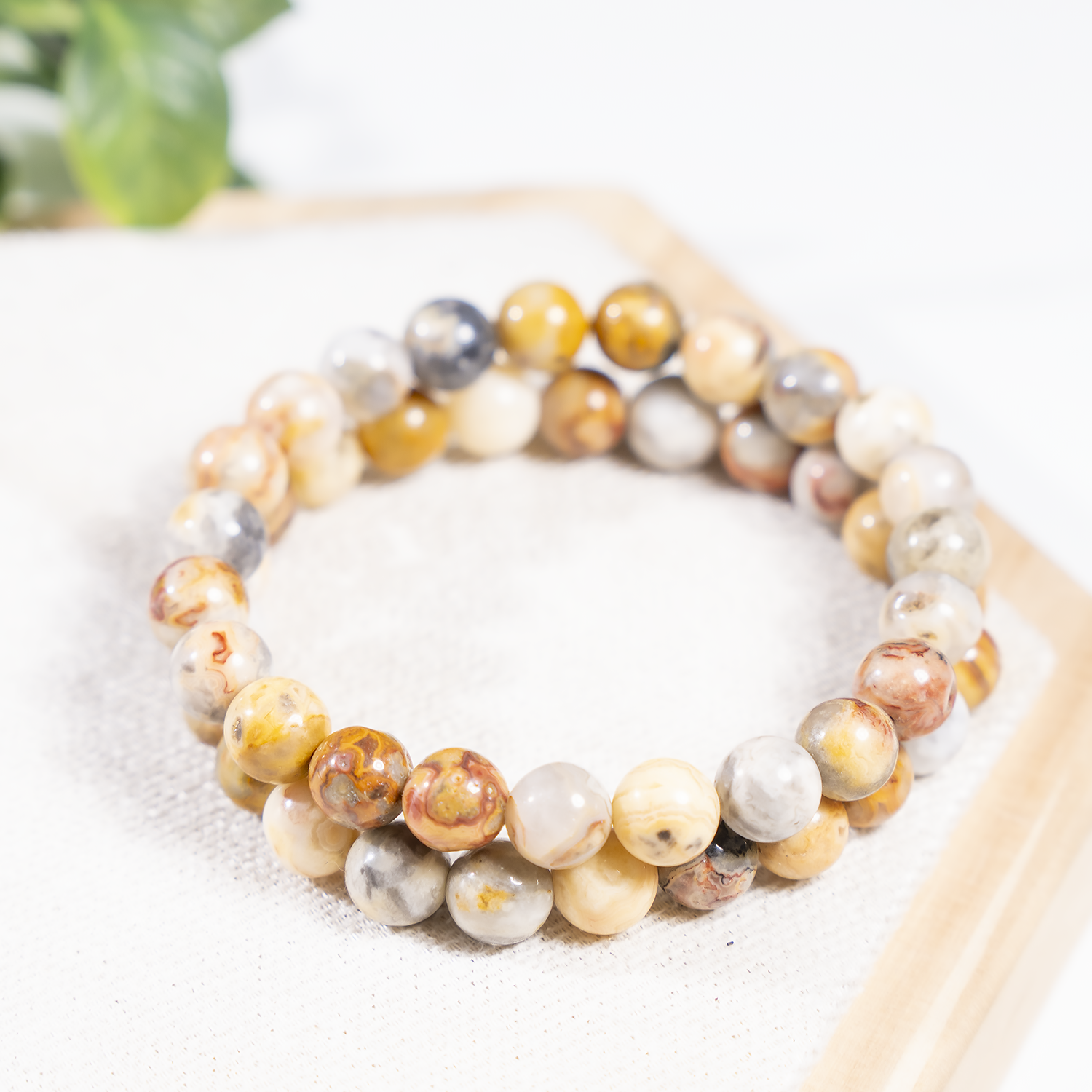 Crazy Lace Agate Bracelet