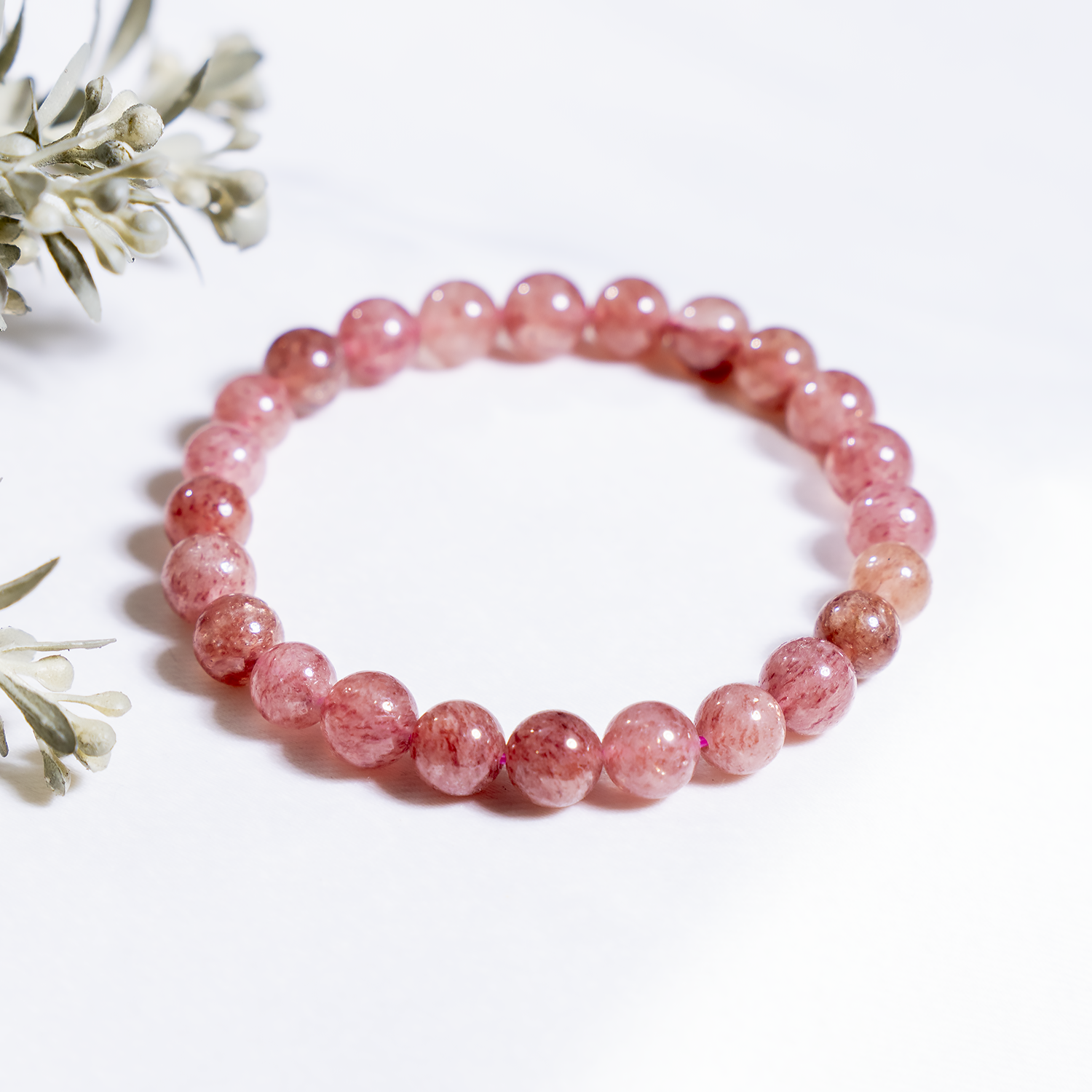 Strawberry Quartz Bracelet
