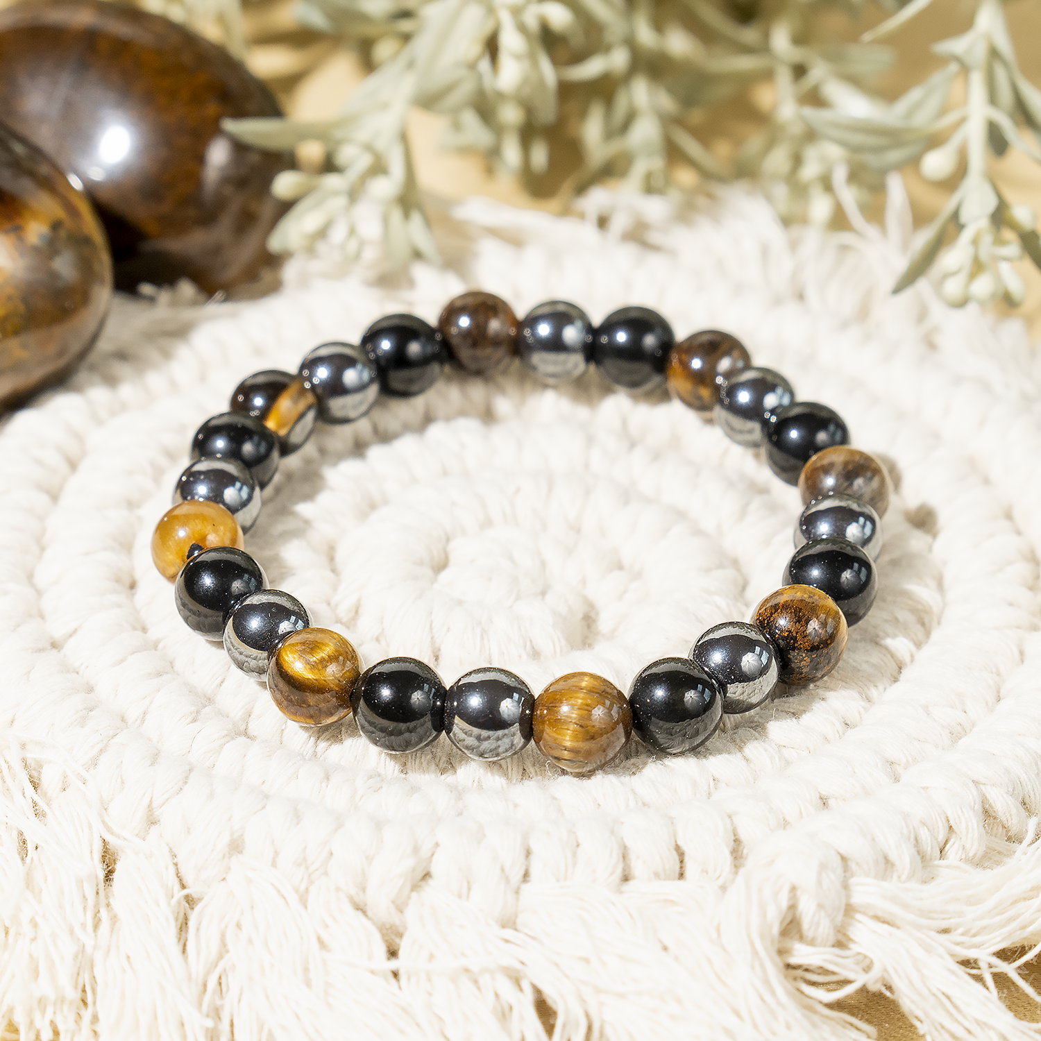 8mm Crystal Bracelets | TRIPLE PROTECTION Healing Gemstone Bracelets