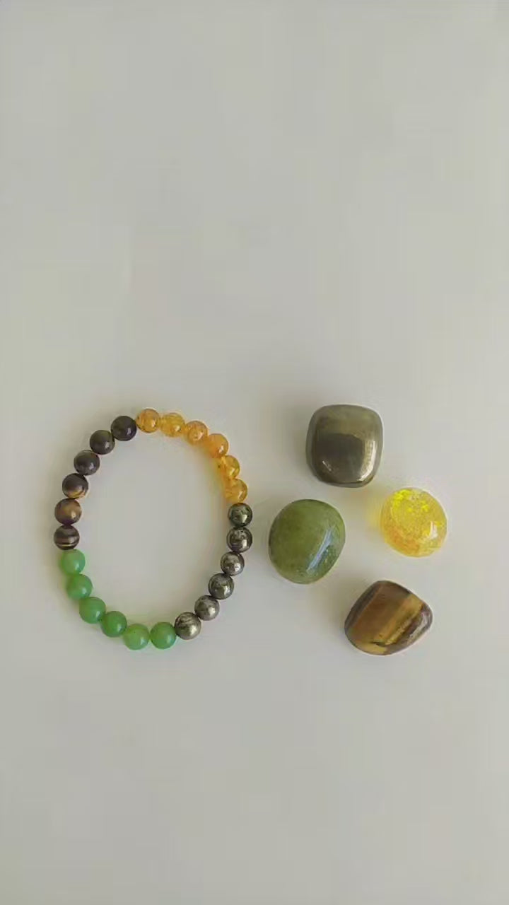 Money Magnet Crystals Kit, Magnet Healing Tumbled Gesmtones