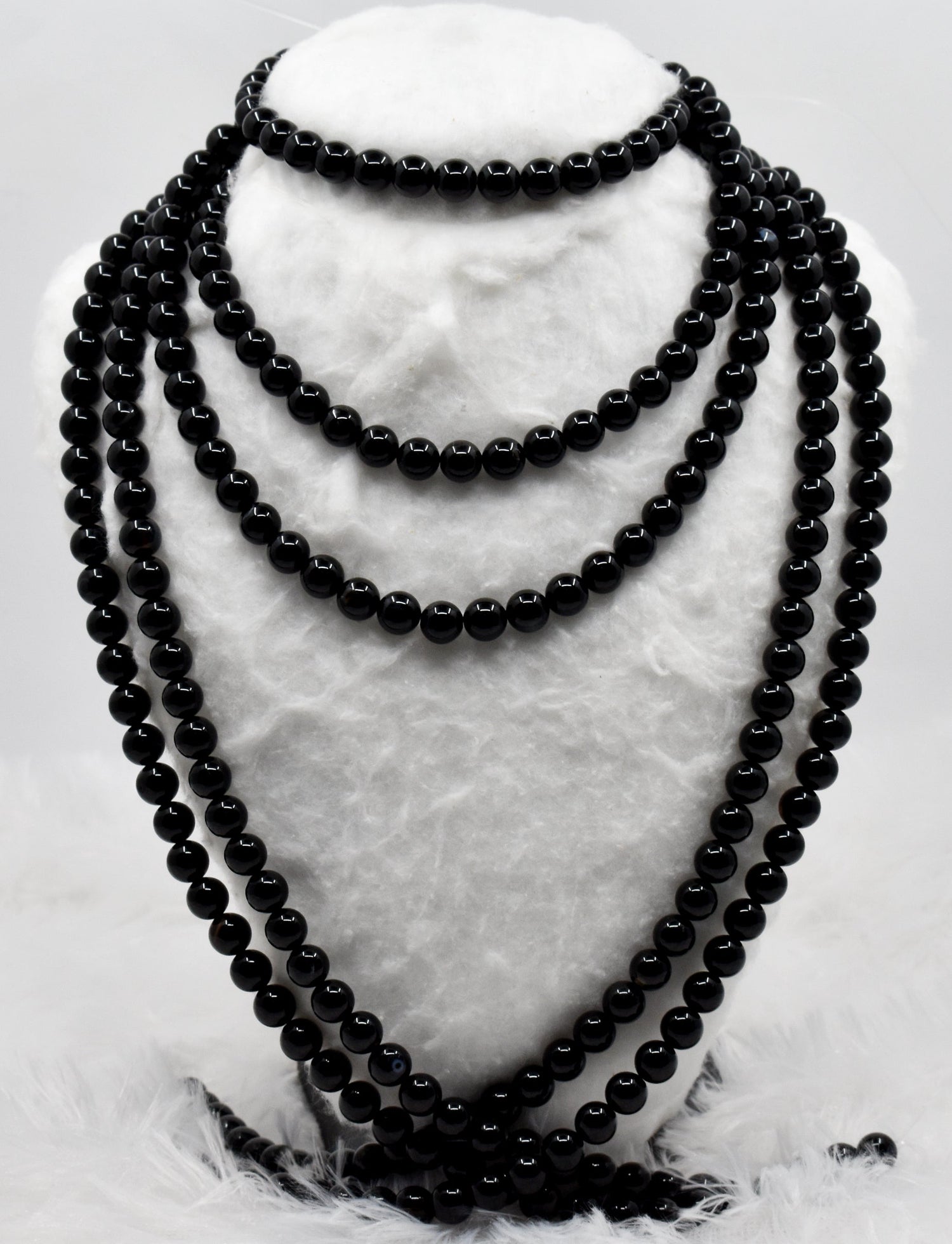 Natural Black Onyx Round Beads
