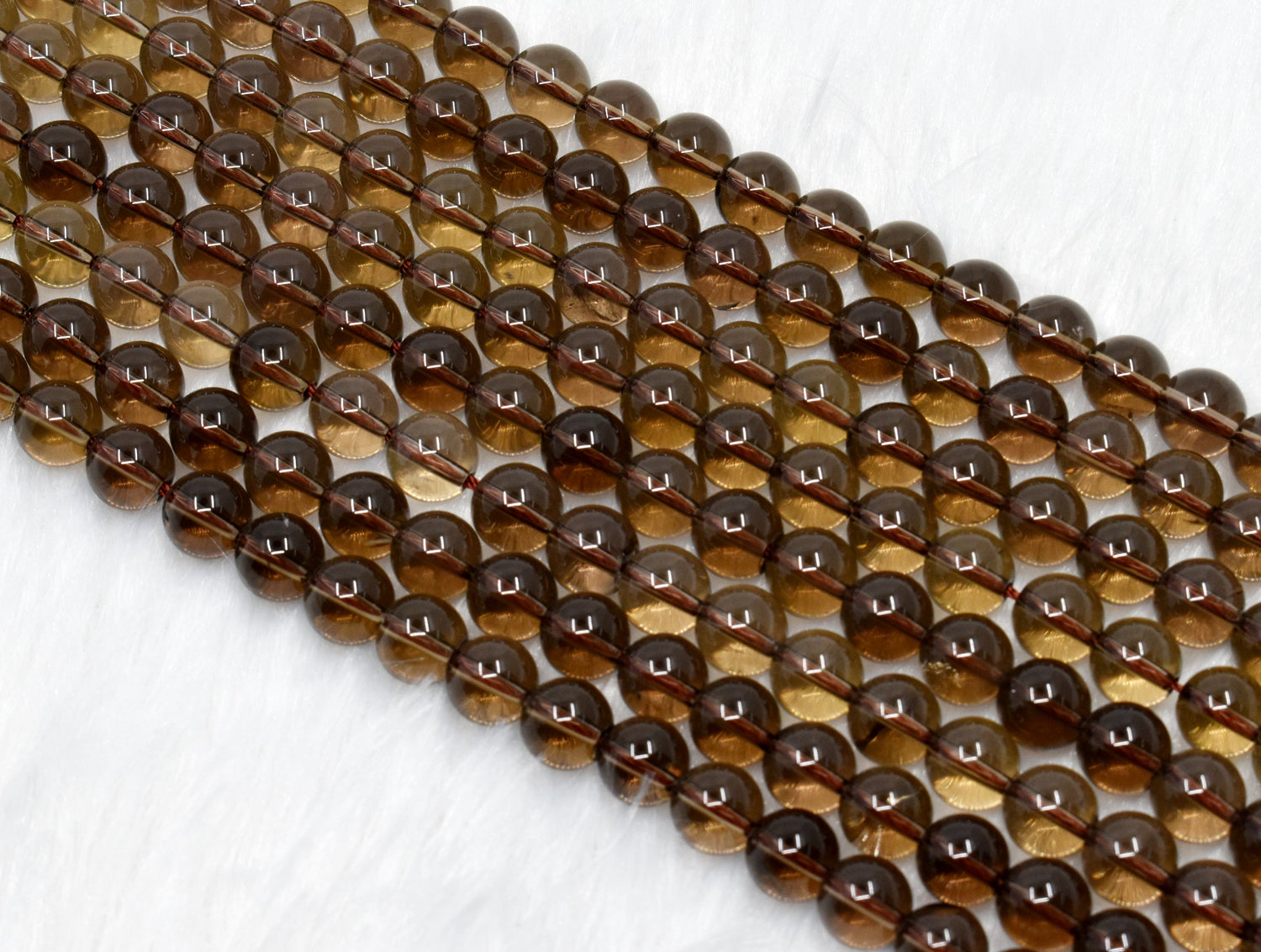 Smokey Quartz Beads, Natural Round Crystal Beads 4mm to 12mm