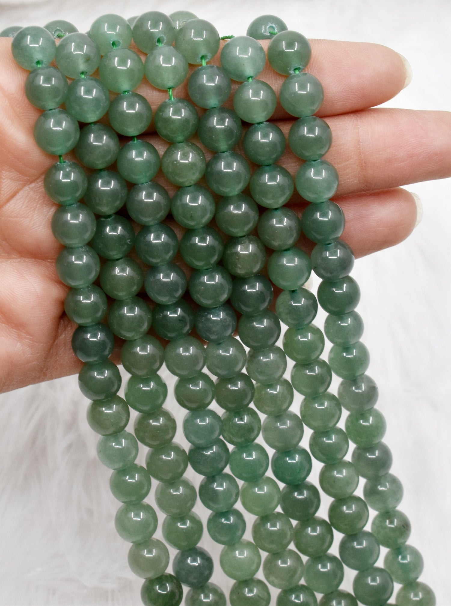 Green Aventurine Round Beads