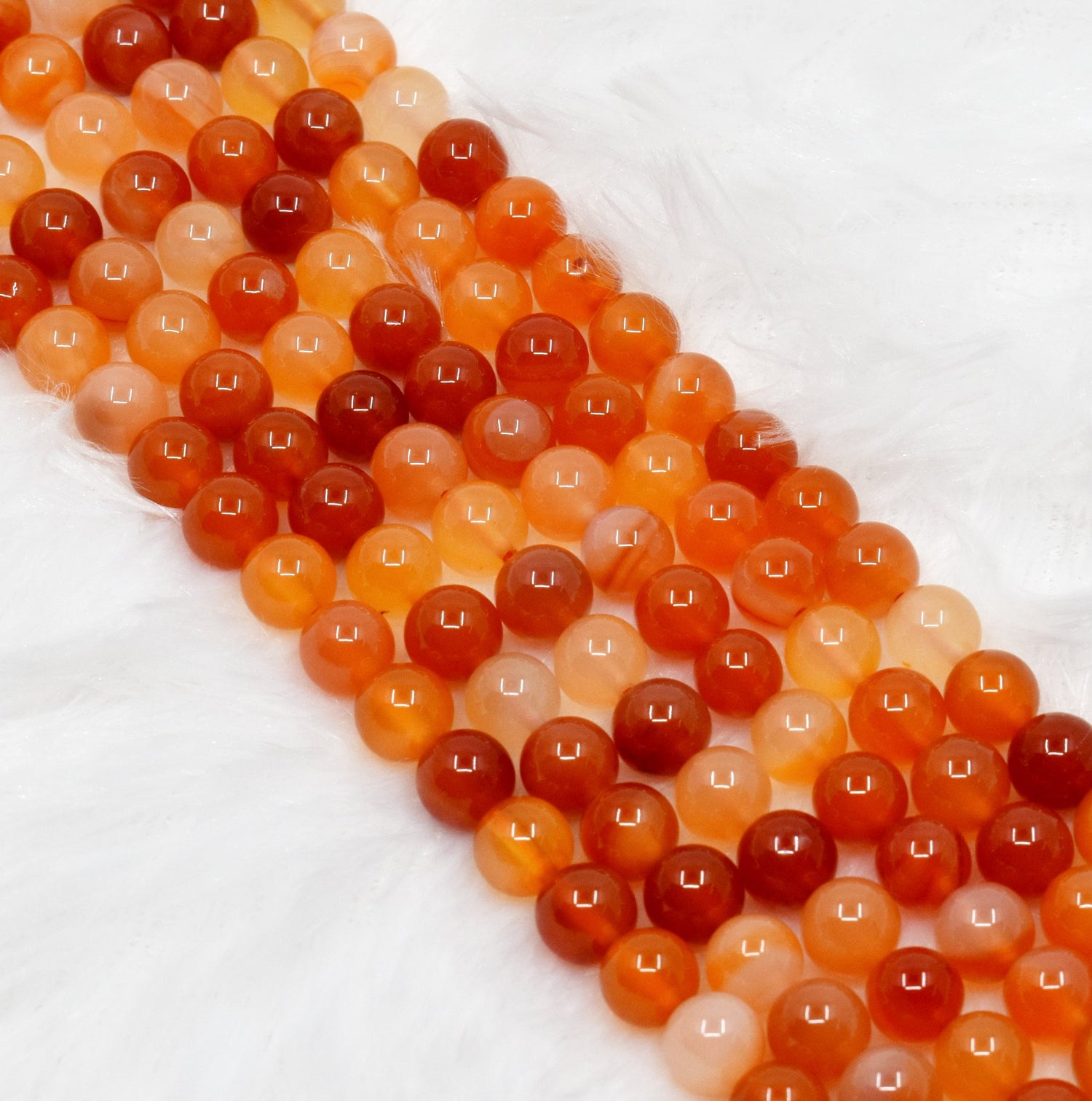 Natural Carnelian Round Beads
