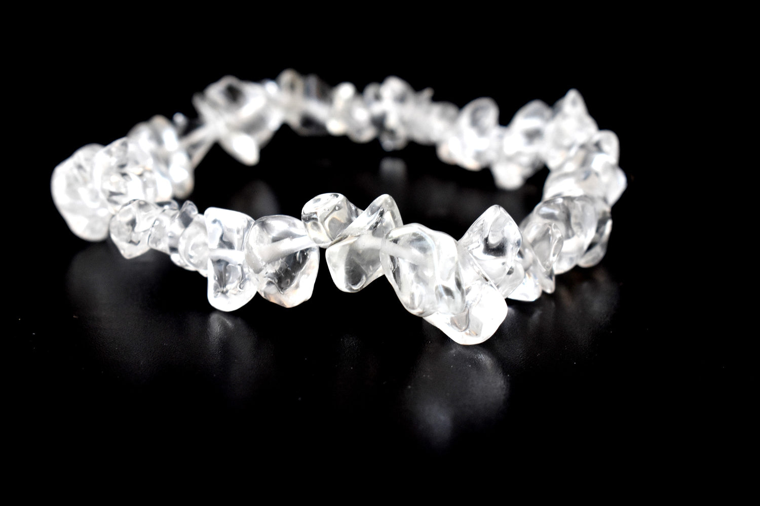 Crystal Quartz Chip Bracelet