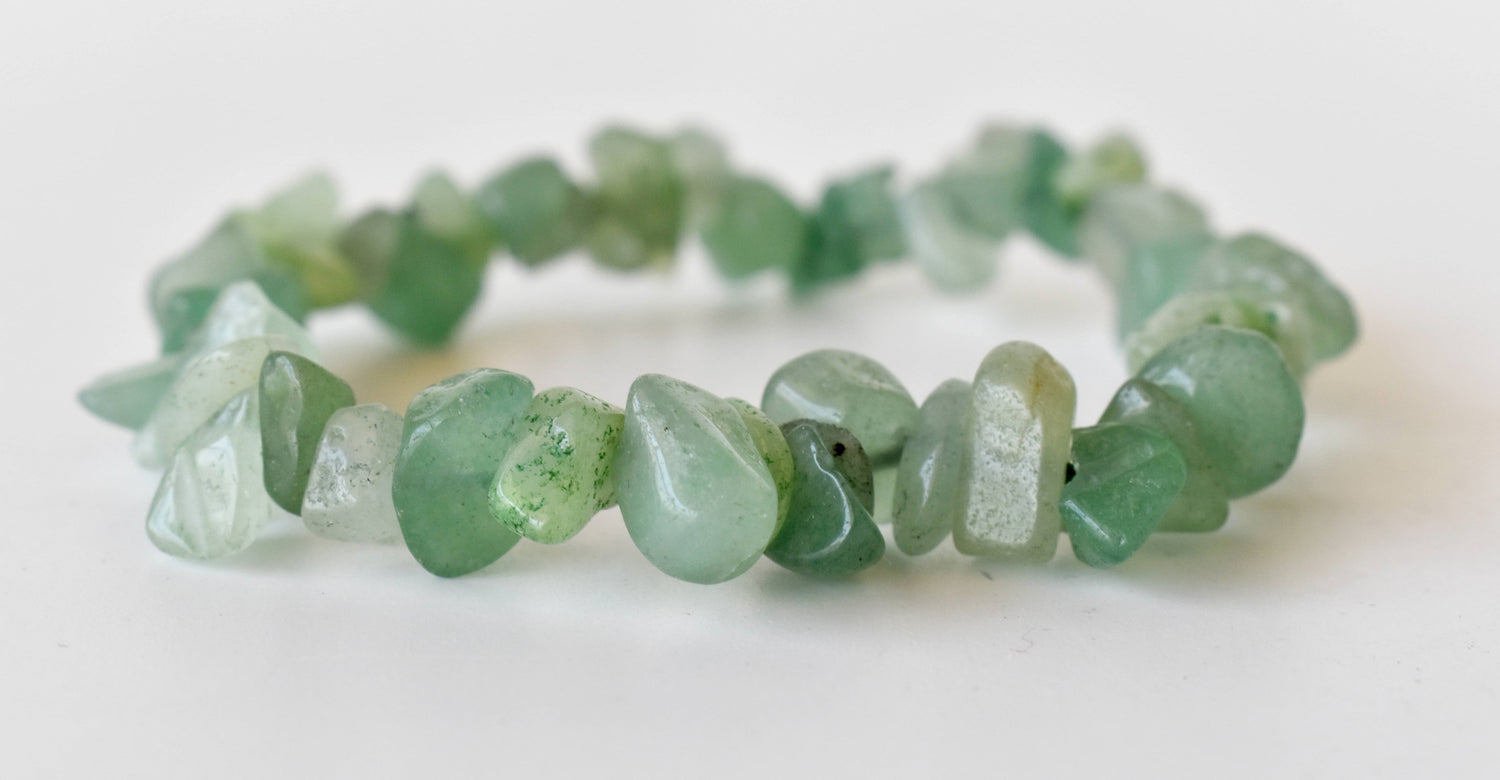 Green Aventurine Chip Bracelet