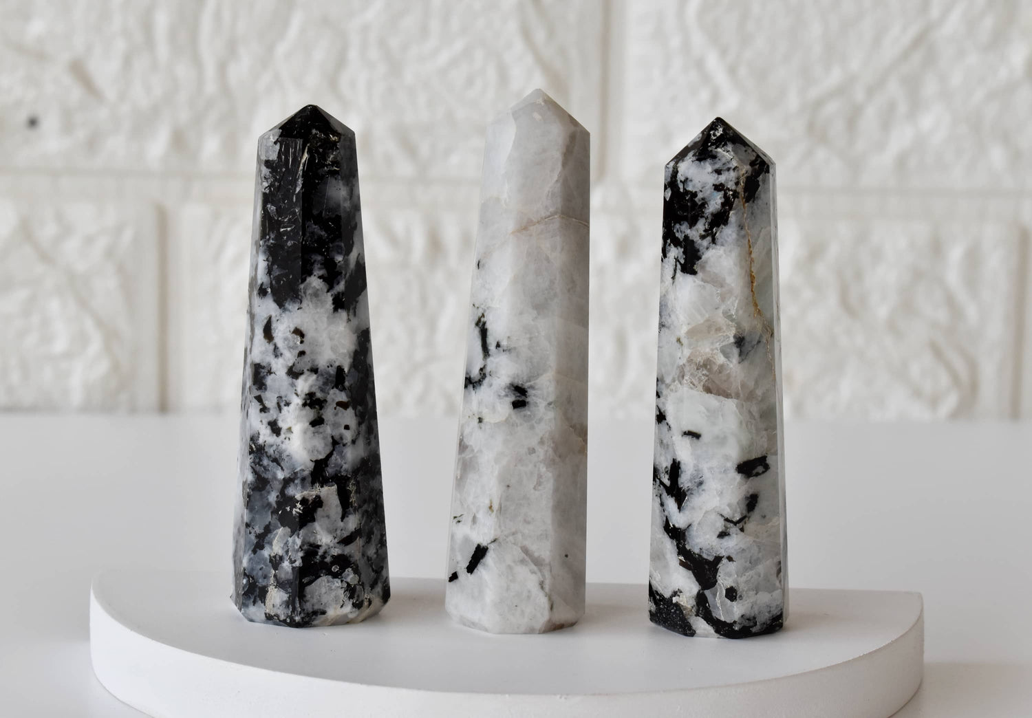 Rainbow Moonstone Tower Point (Creativity and Compassion)